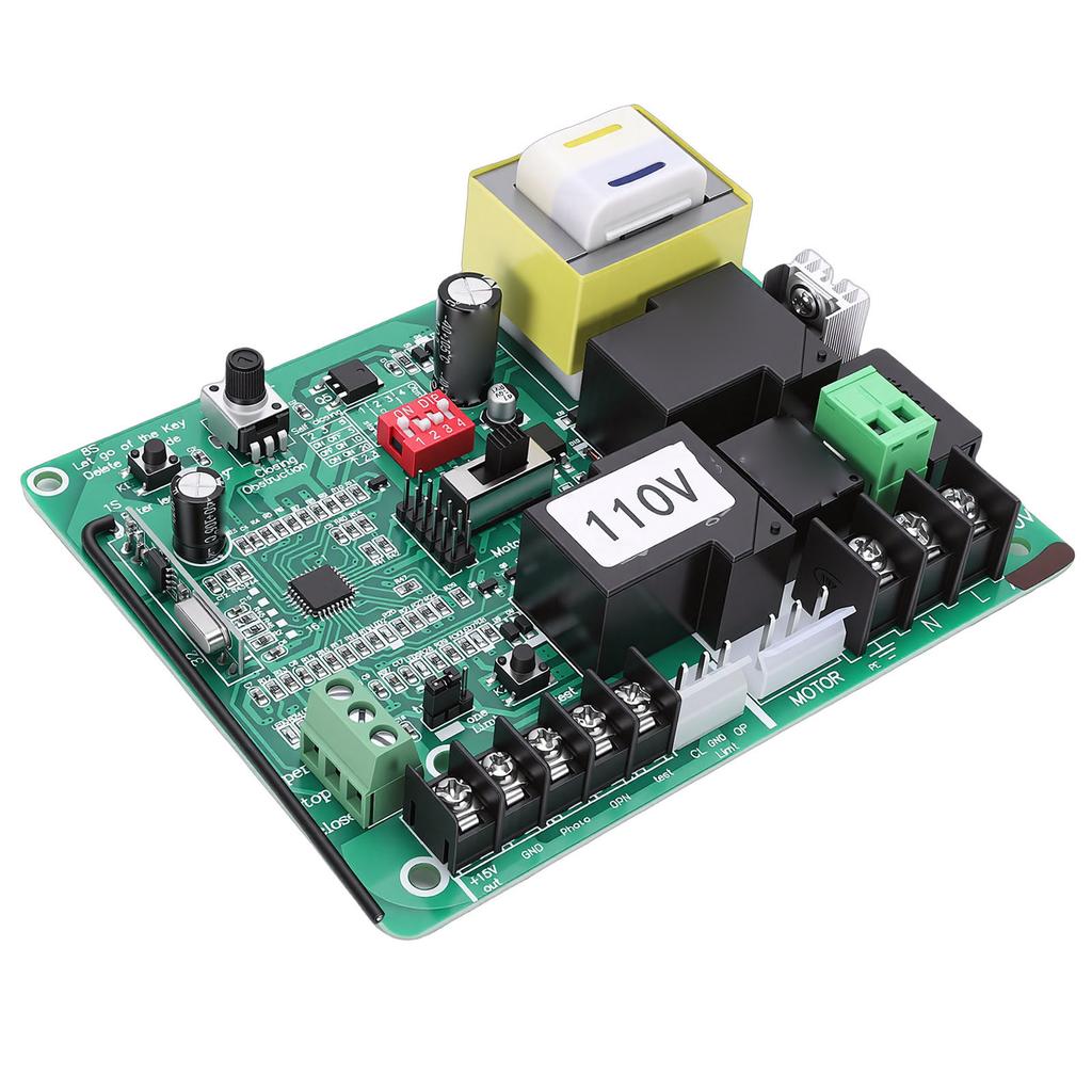 Sliding Gate Opener Control Board Set Universal Electric Door Controller Circuit Board with Remote Control for Factory