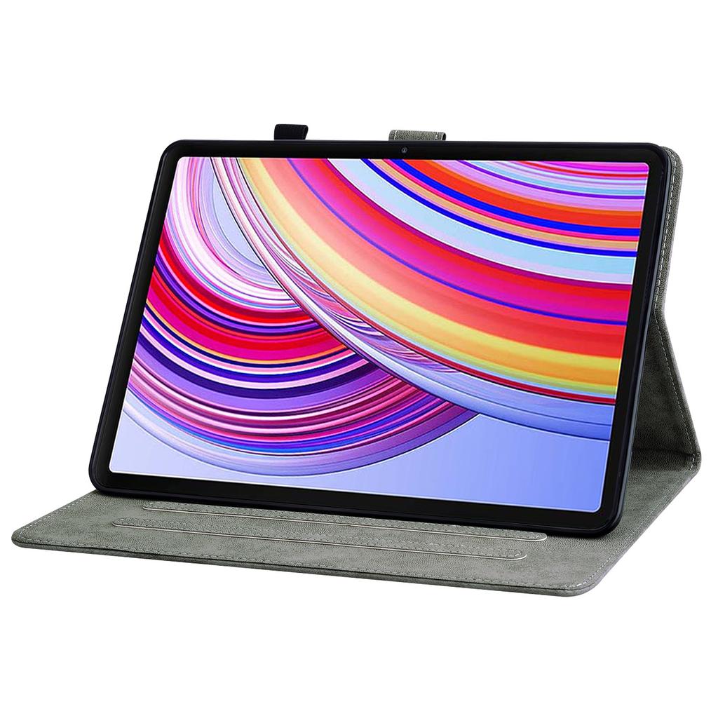 Für Xiaomi Redmi Pad Pro/Redmi Pad Pro 5G/Poco Pad Hülle Niedlicher Tiger Aufdruck PU Leder Ständer Tablet Hülle