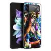 JoJo Adventure Giorno Giovanna Black Phone Case For Samsung ZFlip7 ZFlip6 ZFlip5 ZFlip4 ZFlip3 5G Hard Protective Galaxy Z Flip