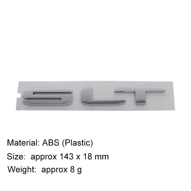 3D Premium ABS SLT Sticker Tail Bumper Badge Auto Rear Trunk Emblem Accessories Exterior Decoration