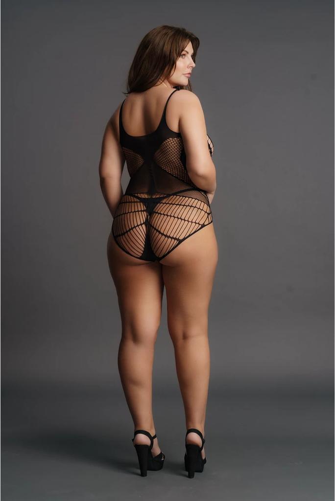Le Desir - Plus Size Bodysuit with Side Masks