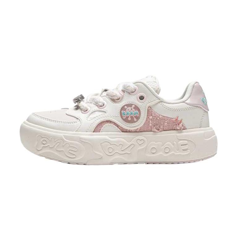 

Li Ning Детская спортивная повседневная обувь Простая модная универсальная классическая нескользящая амортизирующая низкая повседневная обувь для детей YKCU122-2 37