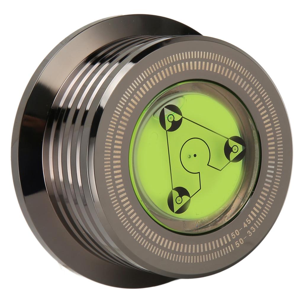 Record Weight Stabilizer Professional 50Hz 45rpm Vinyl Turntable Disc Stabilizer with Level and Speed Measurement