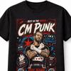 CM Punk Best In The World Wrestling Grafické Unisex Tričko
