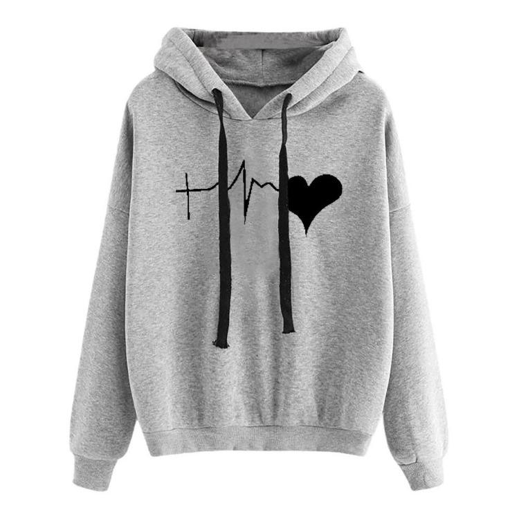 Women's Clothing Cartoon Printing Loose Bottoming Sweater Long Sleeved Casual Autumn Winter New