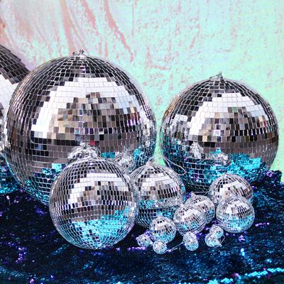 Shiny Disco Ball Set for Bar Décor, Stage Wedding Display, Reflective Christmas Ornaments
