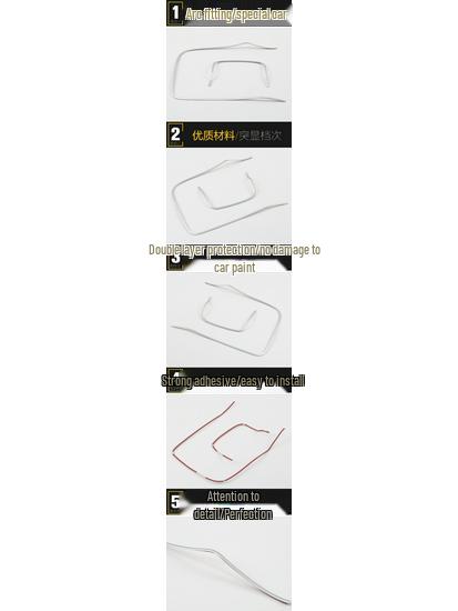 17 Outlander Center Console Dashboard Decorative Trim Strip