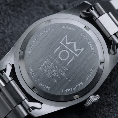 NEW model HYAKUICHI 101 38mm 20 ATM water resistant sweep seconds diver's watch ceramic bezel non-date wristwatch black men's women's unisex