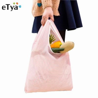 Skládací nákupní taška Opakovaně použitelná voděodolná recyklovaná kabelka Taška s potravinami Supermarket Tote Bag