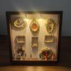 DIY Mini muzeum Siluetní krabička se světlem Vlastní rámeček na fotografie Vzpomínkový displej Personalizovaná DIY Shadow Box sada rámečků s mini rámečky na výročí Domov