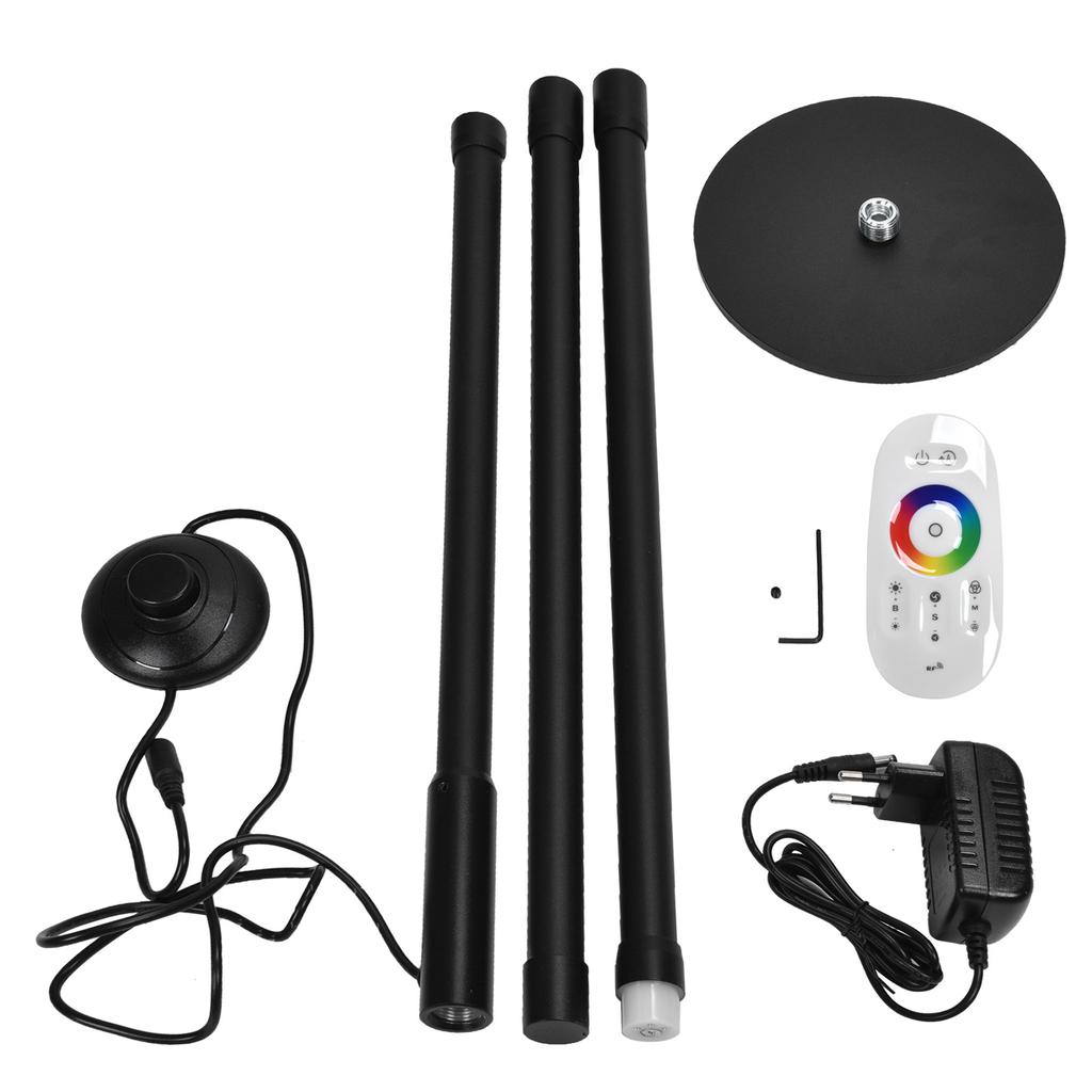 LED Corner Floor Lamp RGB Color Changing Ambient Light with Round Base