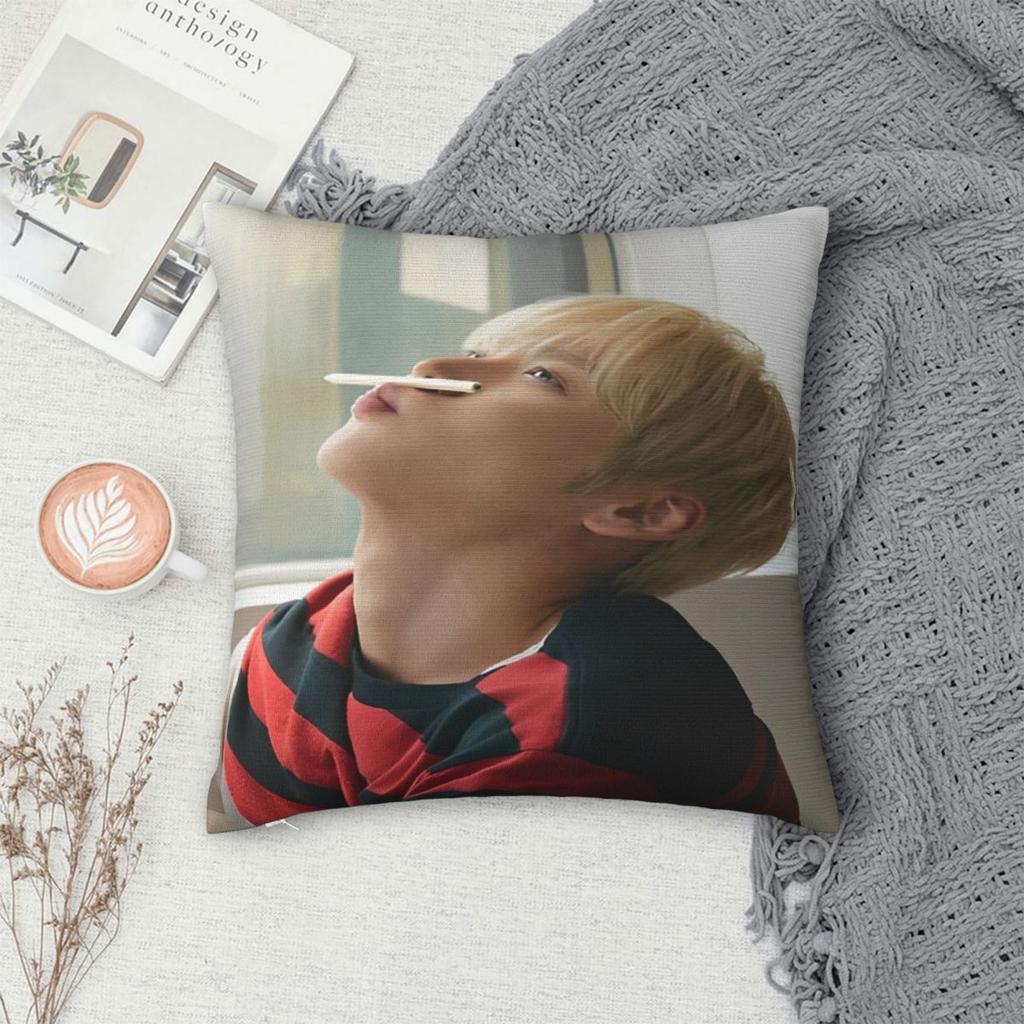 Riize Kpop Style Idol Boy Group Printed Pillowcases Cushion Cover Pillow Covers Warm Car Decoration Zippered Multiple Sizes