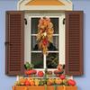 Maple Leaves Swag Wreath 24 Inch Artificial Fall Teardrop Swag Hanging Swag Maple Leaves for Home Decor