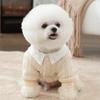 Autumn and Winter Dog Academy Wind Fresh Uniform Couple Padded Clothes Cat Two-legged JK Skirt Pet Four-legged Clothes