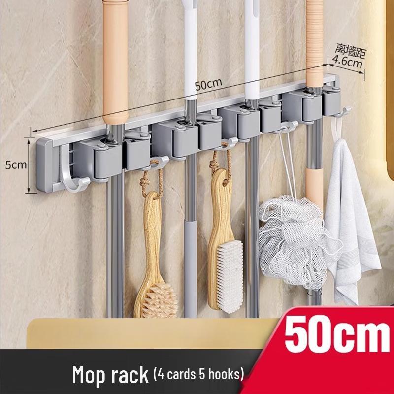 YIXI Wall Mounted Mop and Broom Holder