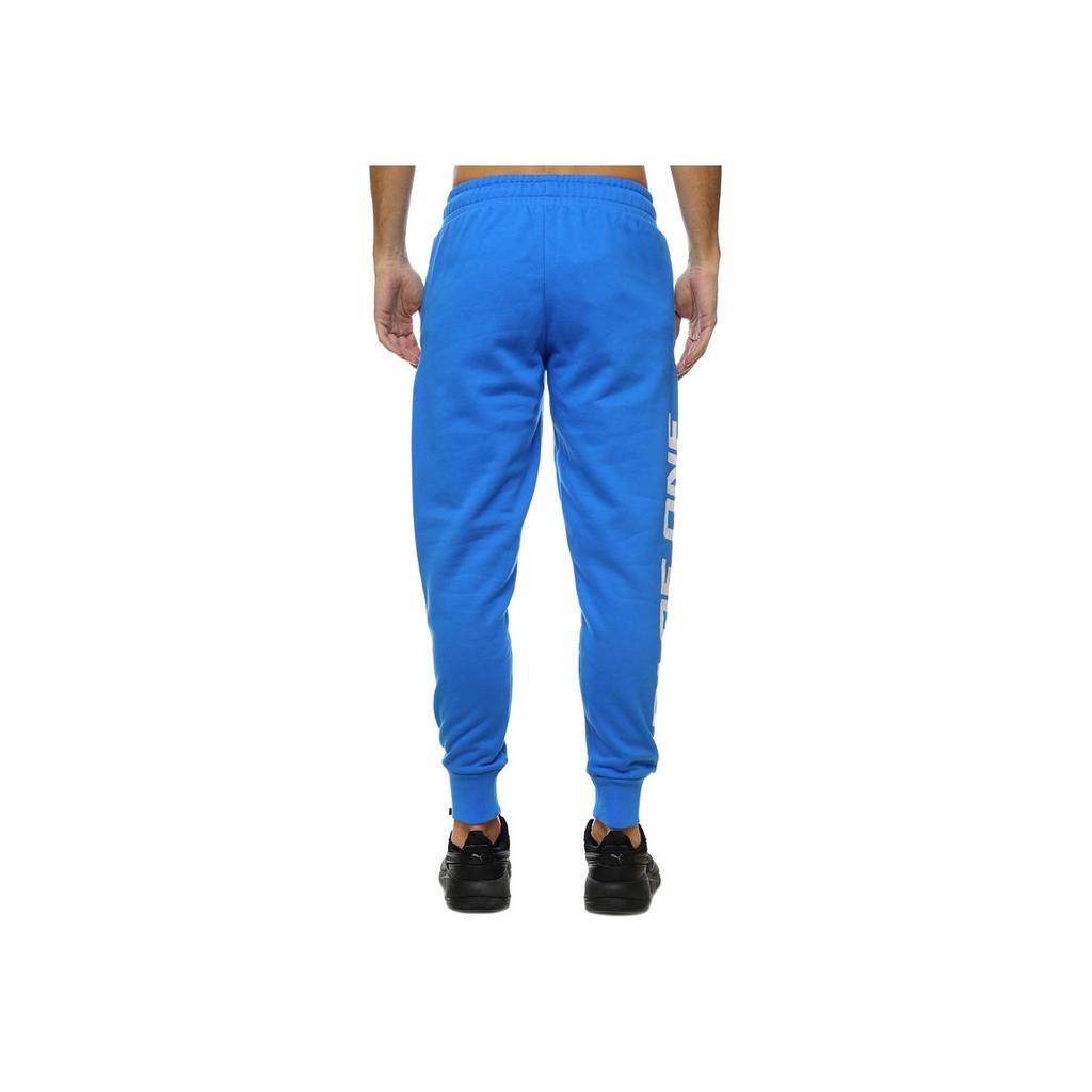 Puma Buchstaben-Print Kordelzug Jogger Strick-Sweathose Herren Unterteile Blau 538004-01