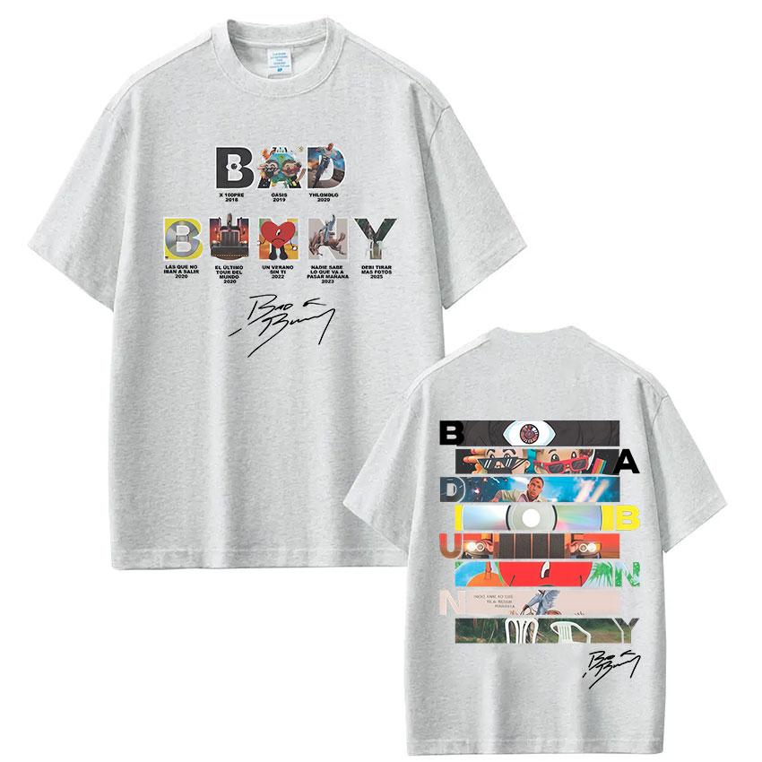 ZX Rapper Bad Bunny Album Cover Tshirt Debi Tirar Mas Fotos DTMF Graphic T Shirts Men Women Fashion Hip Hop Tshirts Streetwear
