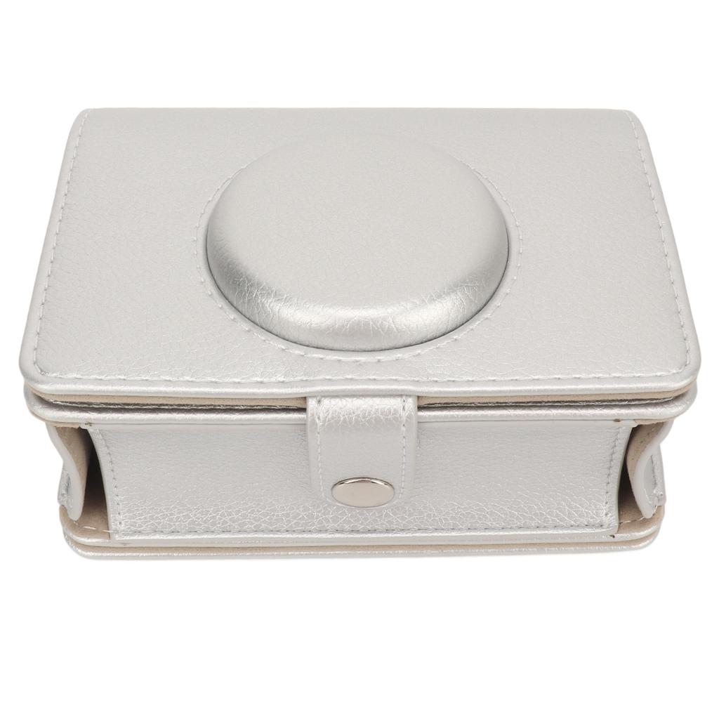 Camera Case Vintage Magnetic Top Scratch Proof with Shoulder Strap Camera PU Leather Bag for
