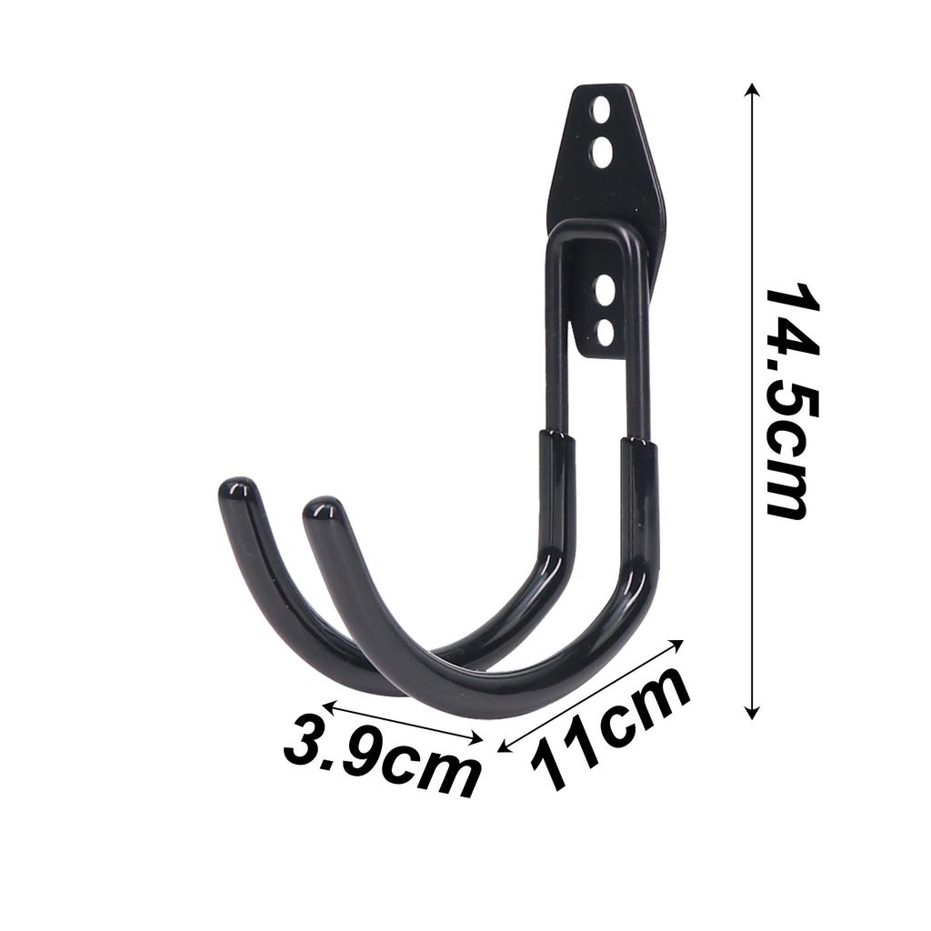 1PC Bicycle Garage Heavy Storage Hook Hardware Wall Mount Anti-slip Hanger Hook Strong Load-Bearing Square Metal Hook GardenTool