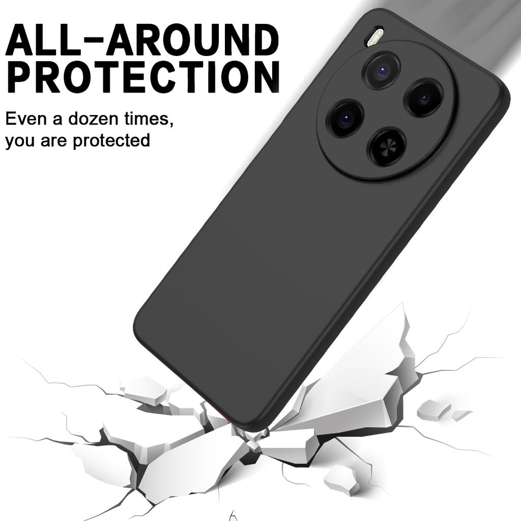 For ZTE Blade V70 Max Liquid Silicone Case Phone Back Cover with Hand Strap
