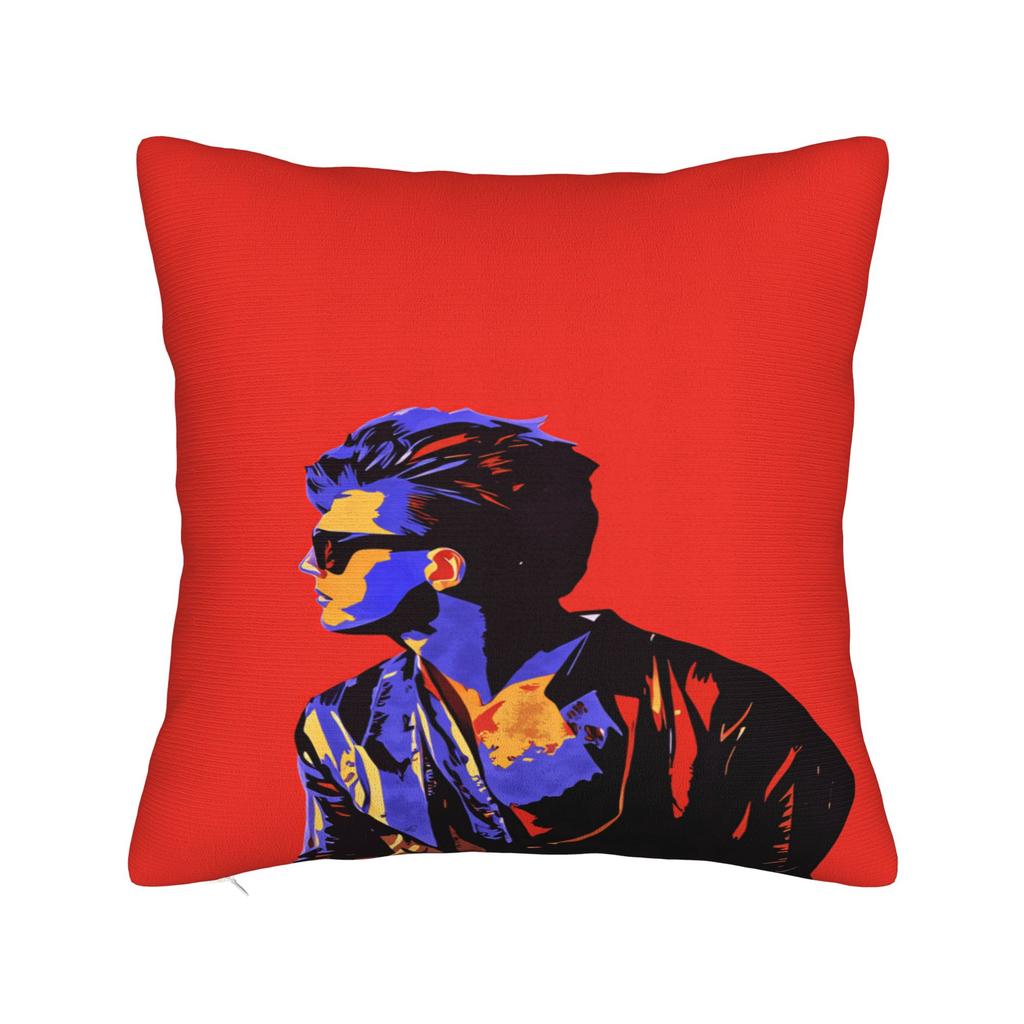 Singer L-Luis M-Miguel Pillow Cover  Retro Trendy Pillow Case For Sofa Couch Bed Living Room Soft Pillowcases Birthday Present