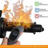 Winter Motorcycle Electric Heating Handle Grip 12V Intelligent Heated Handlebar Grip Cover With 3 Gear Control For Motorcycle