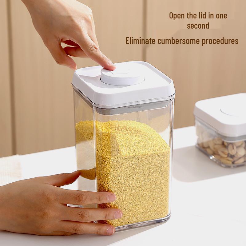 Multi-Grain Sealed Food-Grade Storage Jar – Customizable Plastic Container for Snacks and Dry Goods