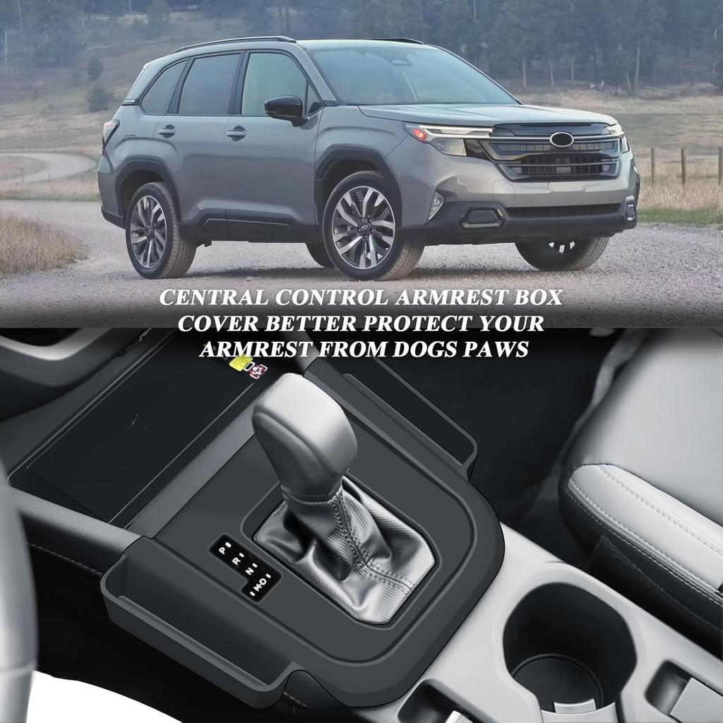 BIBIBO for 2025 Subaru Forester Central Control Silicone Gear Shift Panel Trim Cover 2025 Subaru Forester Premium/Sport/Limited/Touring Gear Shift