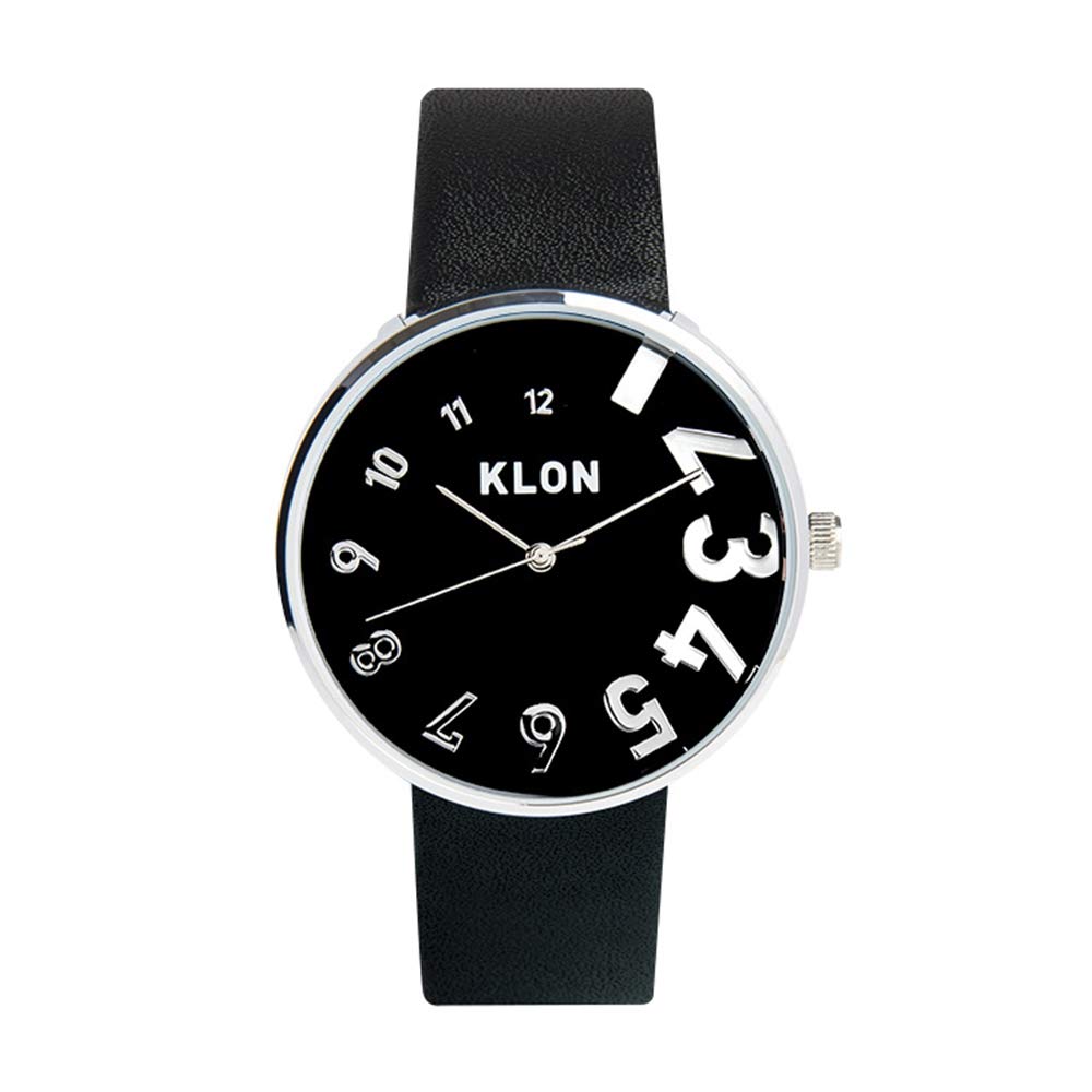 

klon Watch Clone Watch Men s Women s Stylish Simple KLON EDDY TIME BLACK [BLACK SURFACE] Ver.SILVER 40mm