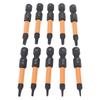 10 Pcs Triangular Screwdriver Bit Set 50mm Length 14 Inch Hex Shank S2 Alloy Steel Magnetic