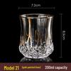 European Style Gold-Trimmed Crystal Whiskey Glass
