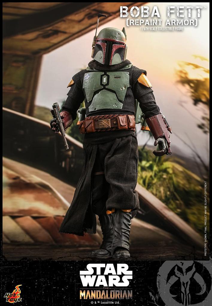 TV Masterpiece The Mandalorian Boba Fett Repaint Armor Version Scale Figure Green 1/6