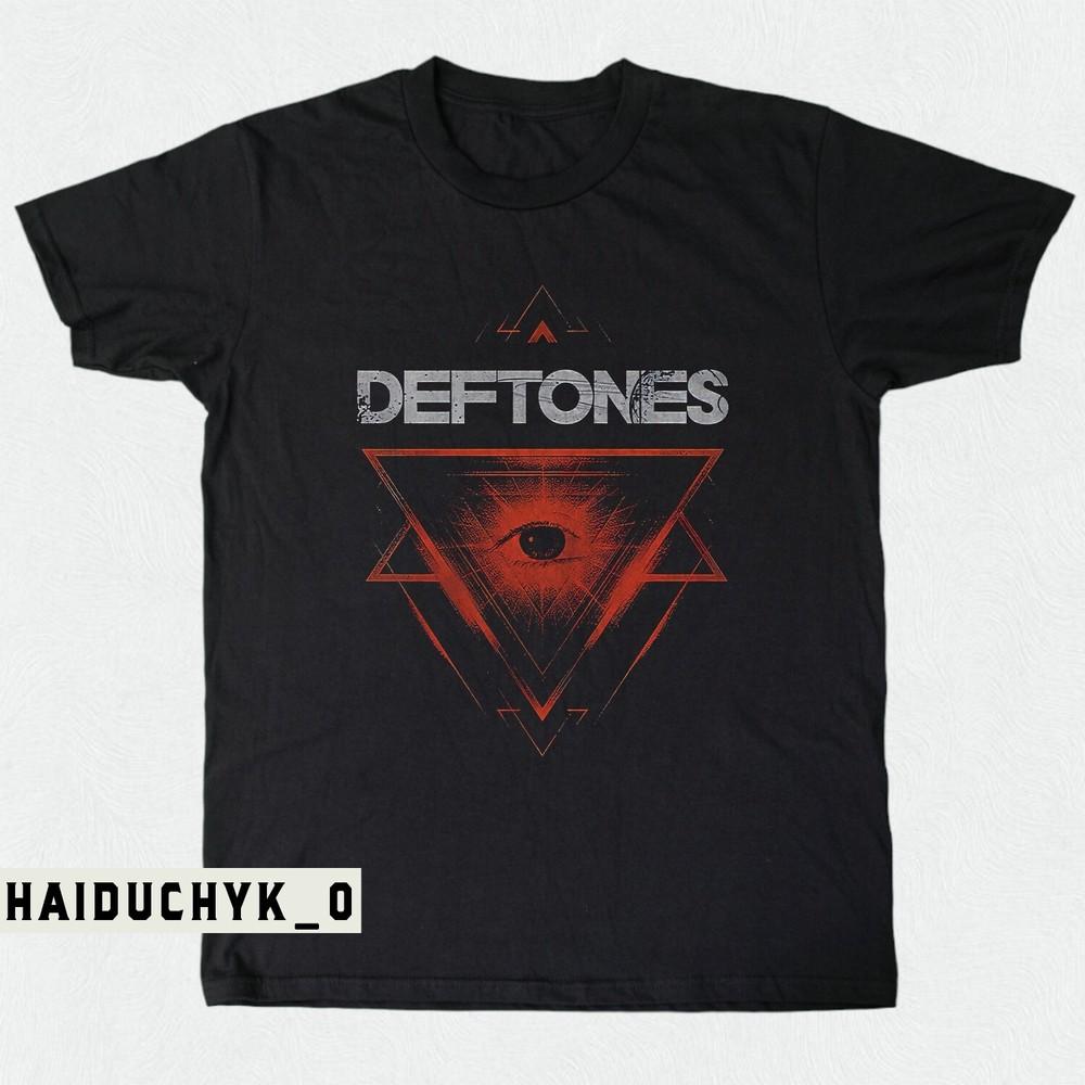 

Deftones Triangle And Eye Unisex Black T-shirt Size S-5XL Unisex T-Shirt XXXXL