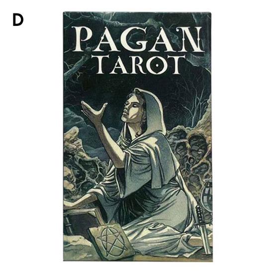 Tarot Decks English Wear Resistant Lightweight Augury Witch Energy Oracle Paper Cards Table Game for Daily Use