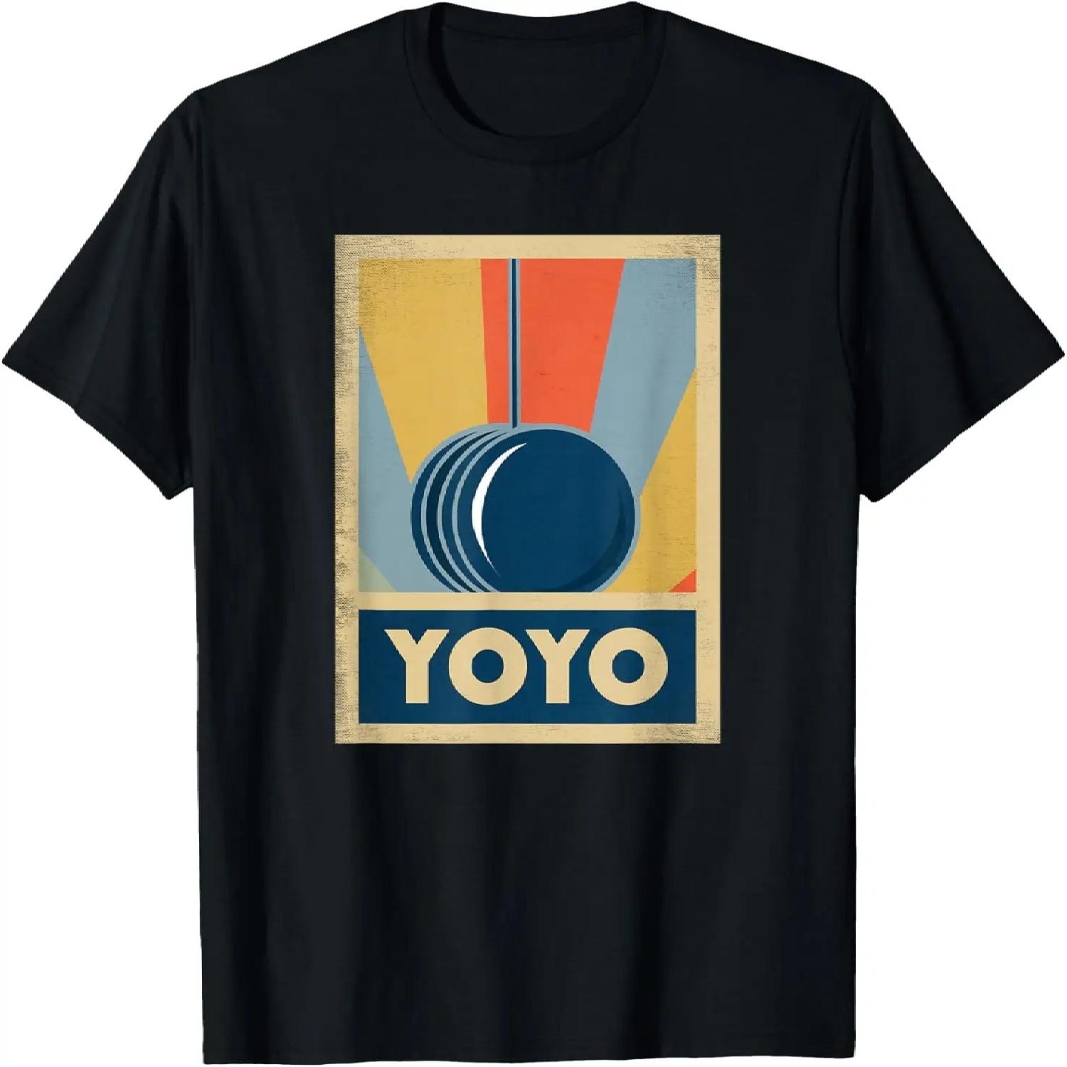 70 s Yoyo - Colorful Retro Vintage T Shirt - Men Women Kids T-Shirt S чёрный