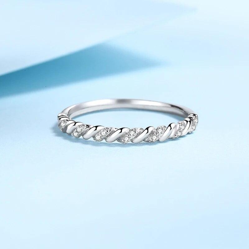 Anello interamente in moissanite argento sterling 925 placcato oro 18K con diamanti per fidanzamento, matrimonio, fede nuziale, gioiello da donna