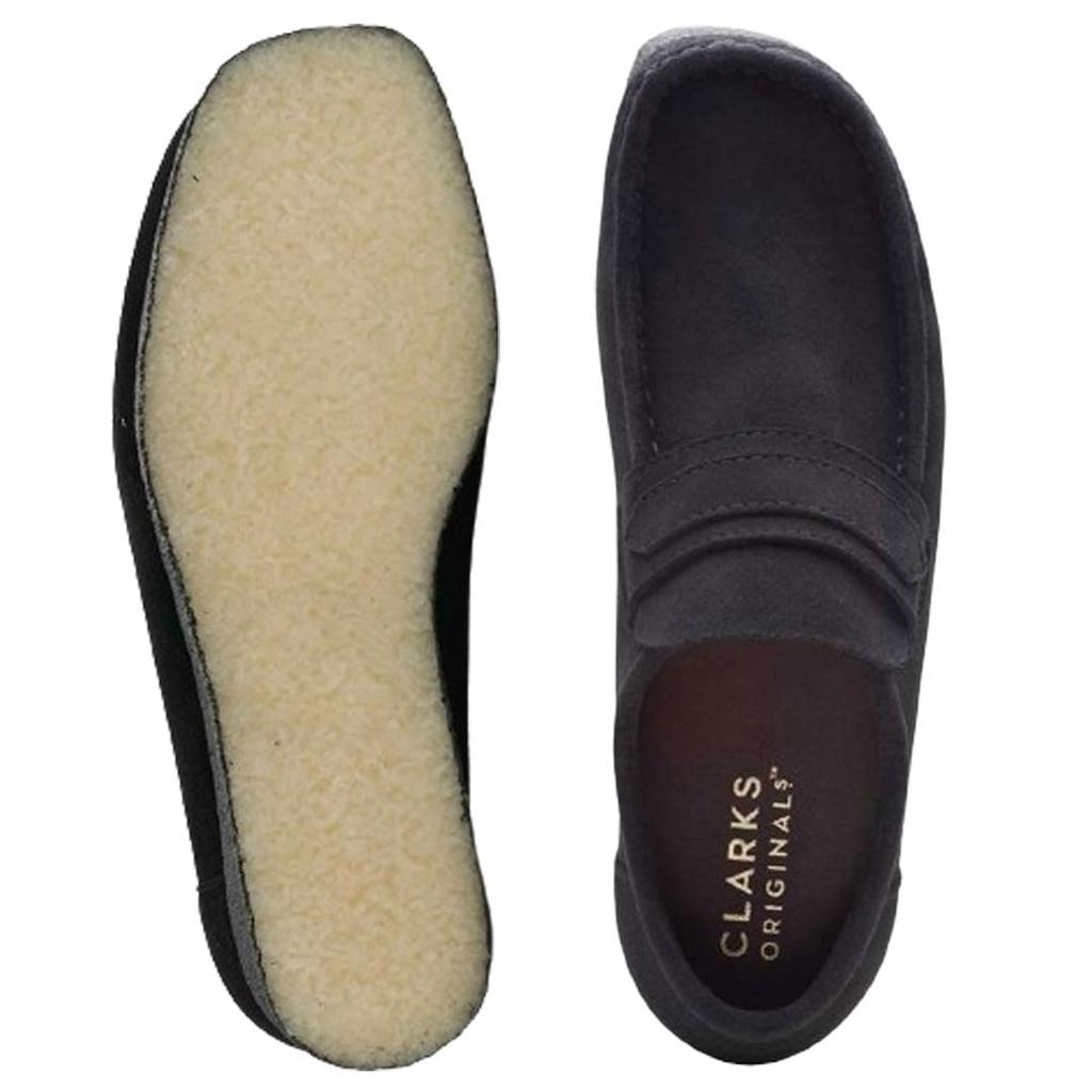 Wallabee Slipper Kreppsohle Standardschuhe Wildleder Schwarz WALLABEE SLIPPER 26172503 [Clarks] Herren Schwarz_Wildleder UK9(27,0 cm)