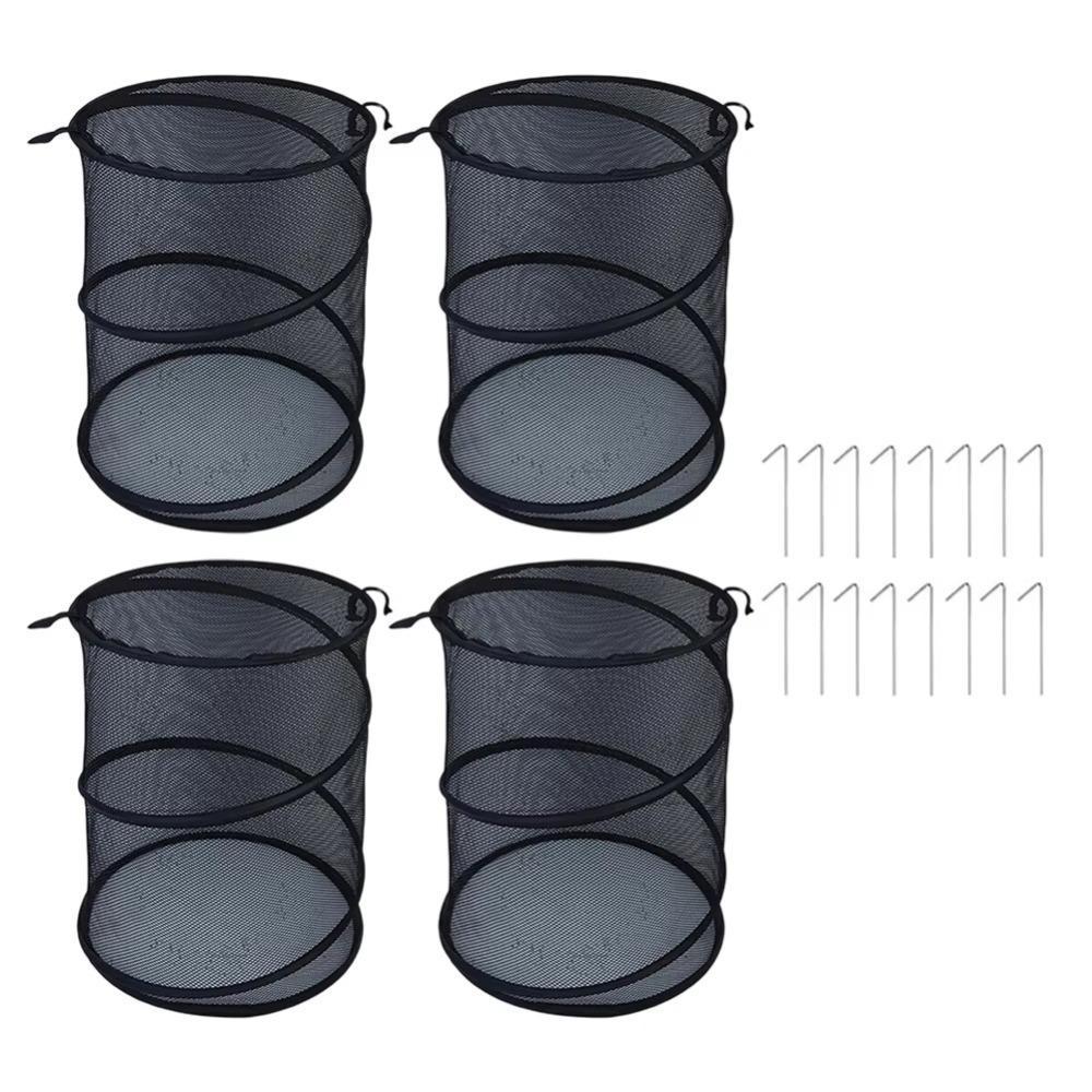 

Прочная защита для растений Складной барьер от насекомых Всплывающая сетка для растений Защита роста растений чёрный