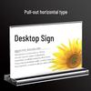 Acrylic Double-Sided T-Shape Table Sign Holder