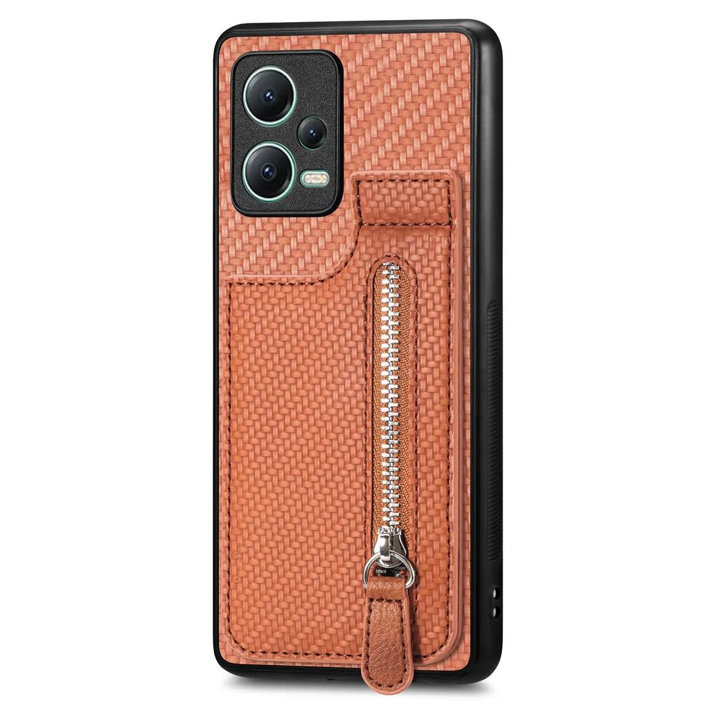 Zipper Wallet Vertical Cards Solt Case For XiaoMi Redmi Note 13 Pro Plus 12 10s 10 4G 13T POCO X3 NFC X6 X5 13C Bag Stand Cover