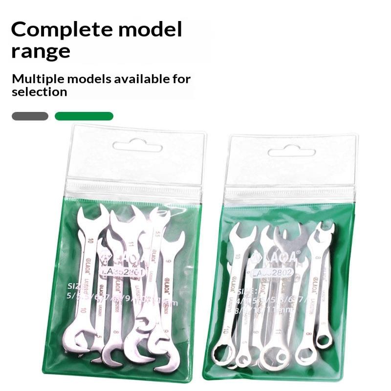 Mini Thin Double Open-End Wrench Stainless Steel Dual-Purpose Wrench 5 To 11 Mm Available Mini Dual-Purpose Wrench Set
