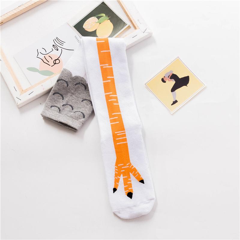 Cute Chicken Foot Over-The-Knee Socks for Women with Happy Funny Paws
