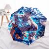 Goku Dragon Ball Pattern, Automatic Folding Umbrella, Portable and Foldable Design, 8 Ribs, a Christmas or Birthday Gift.