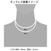 [Used by Yuzuru Hanyu] Phiten RAKUWA Neck Metax Mirror Ball Necklace, Black/Gold, 45cm