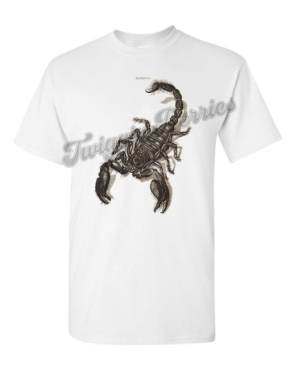 Retro Halloween Tee T Shirt Vtg Victorian Art Goth Witch Scorpio Scorpion Men s XL