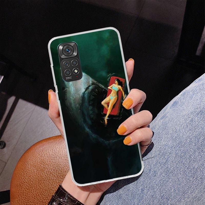 Ocean Monster Shark Swimming Phnoe Case for Phnoe Case for Xiaomi Redmi Note 15 14 14S 13 Pro Plus 12 12S 11S 11E 10S 10 11T 5G