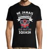 T-shirt - Quarantenaire - Manches Courtes - Noir - Respirant - Multisport