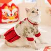 Festive Floral Cat Dress New Celebration Pet Outfit Dog Costume Small Animal Apparel