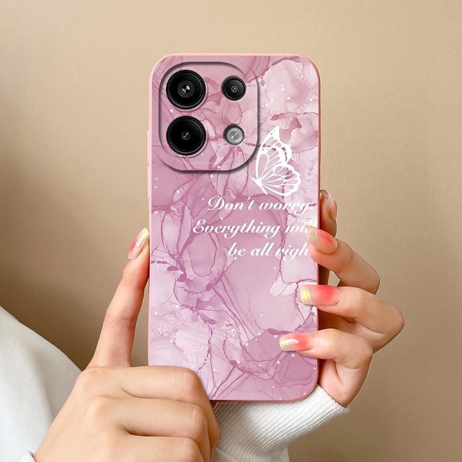 For Xiaomi Poco M6 Pro 4G 5G Casing Fashion Black Coconut Tree Liquid Silicone Soft TPU Cover For XiaomiPocoM6 M6Pro 4G 5G Funda