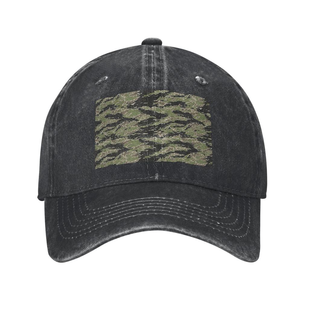 Tiger Stripe Camouflage Military Camo Denim Cap Casual Baseball Caps Adjustable Hat Summer Unisex Baseball Hats